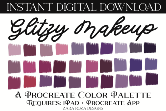 Download Glitzy Makeup Procreate Color Palette - Glitzy Collection