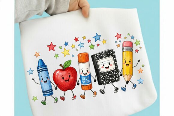 Download Back to School Cartoon Supplies PNG - Cartoon Collection